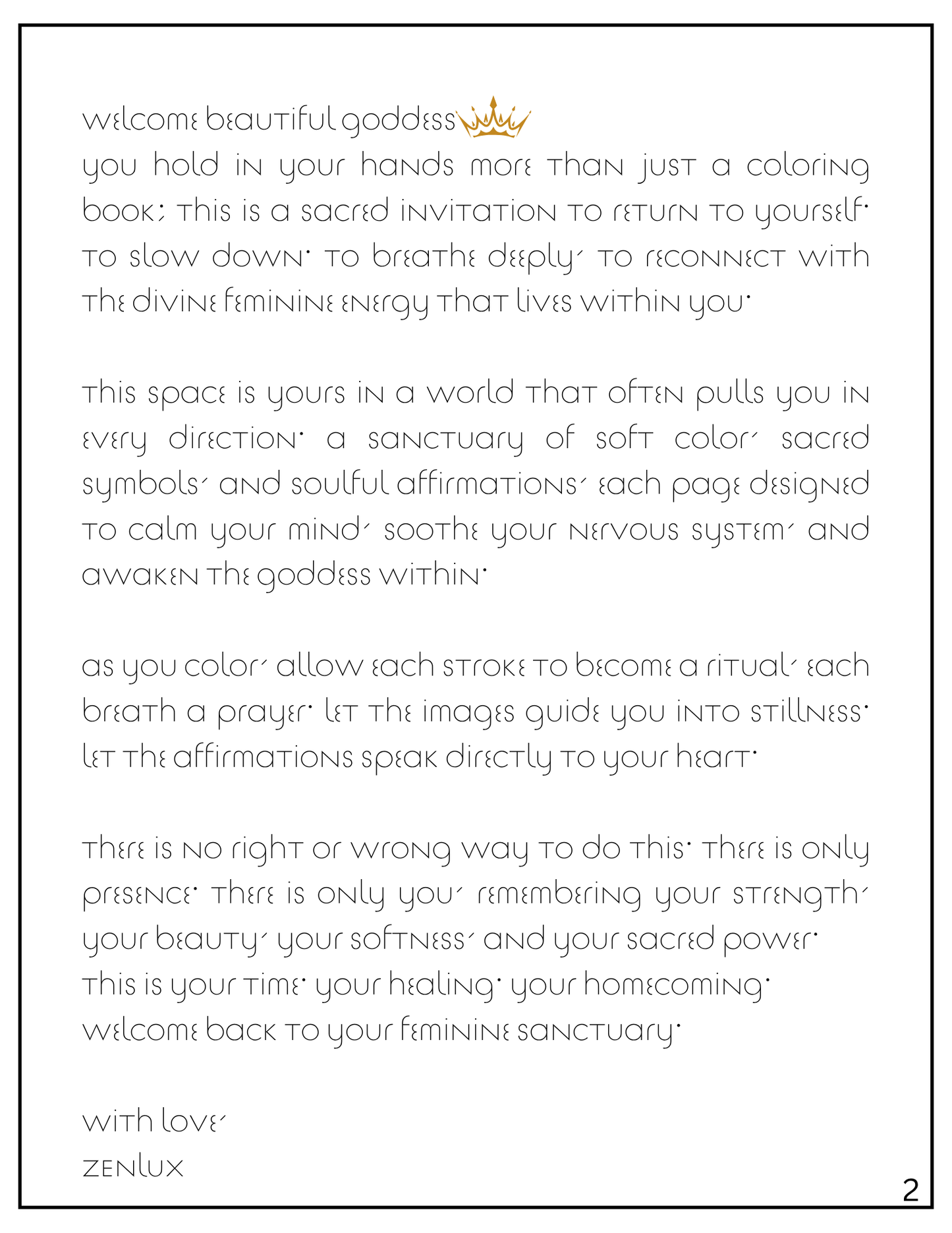 FEMENINE/GODDESS Coloring Book