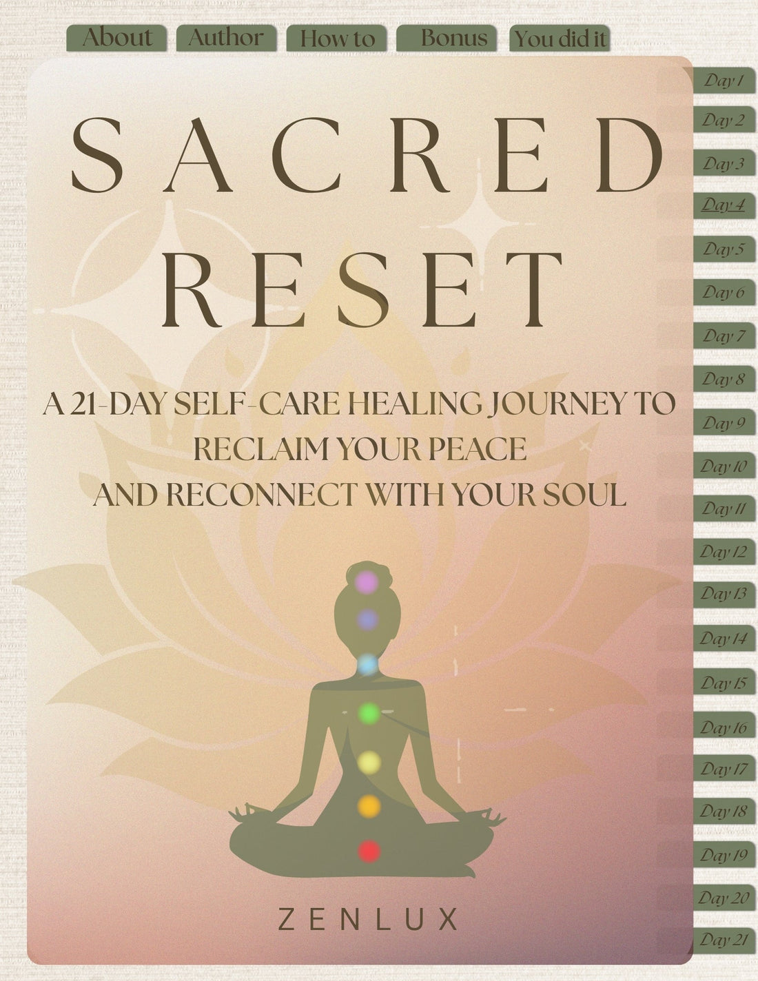 Sacred Reset: A 21-Day Journey to Balance, Healing & Inner Renewal