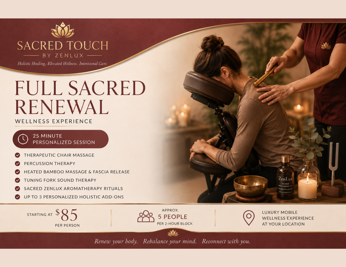 Sacred Touch by ZenLux - Chair Massage Workplace Wellness & Corporate Massage Services
