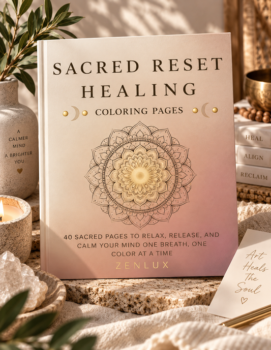 The Sacred Reset Healing (Coloring Pages) Digital Download