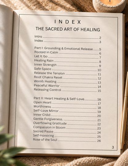 The Sacred Reset Healing (Coloring Pages) Digital Download