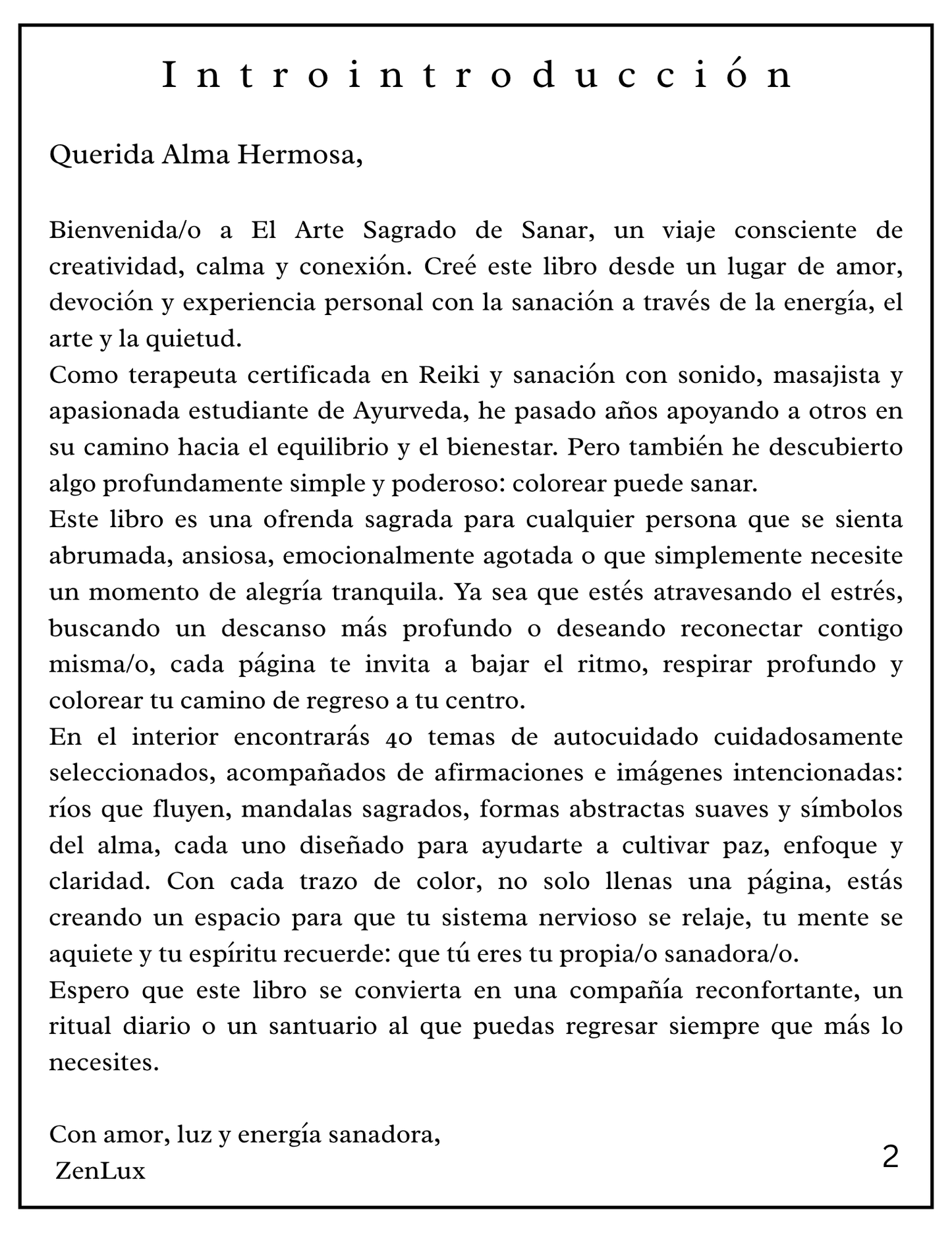 El Arte Sagrado de Sanar (libro para colorear)