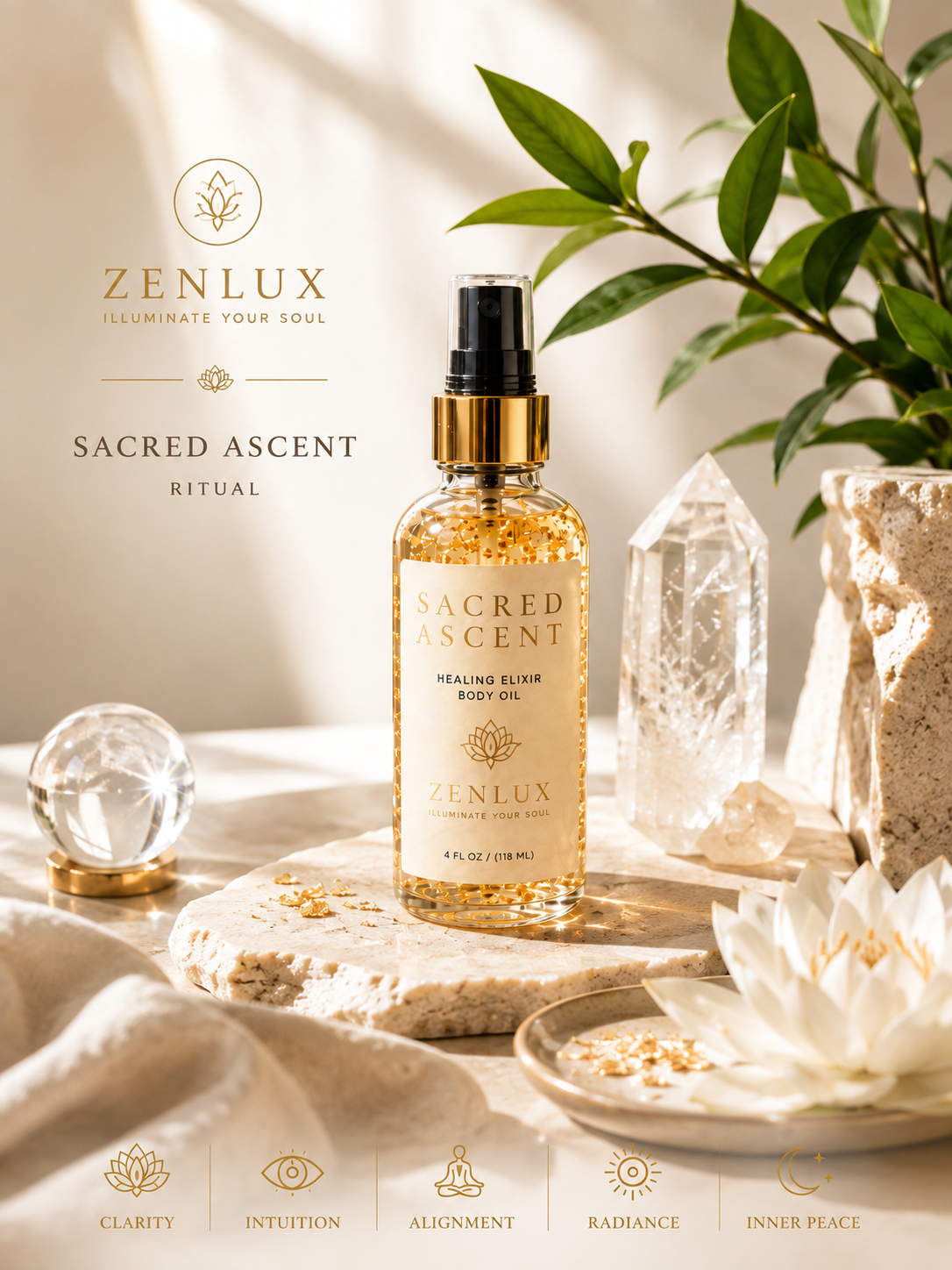 SACRED ASCENT (Aromatherapy Healing Body Oil)
