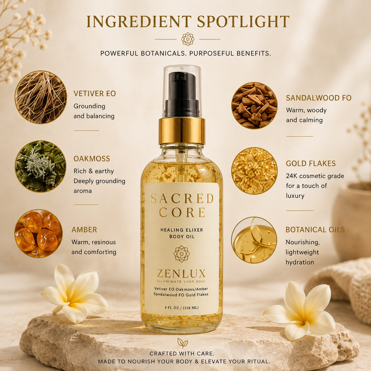 SACRED CORE (Aromatherapy Healing Body Oil)