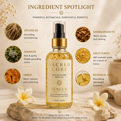 SACRED CORE (Aromatherapy Healing Body Oil)