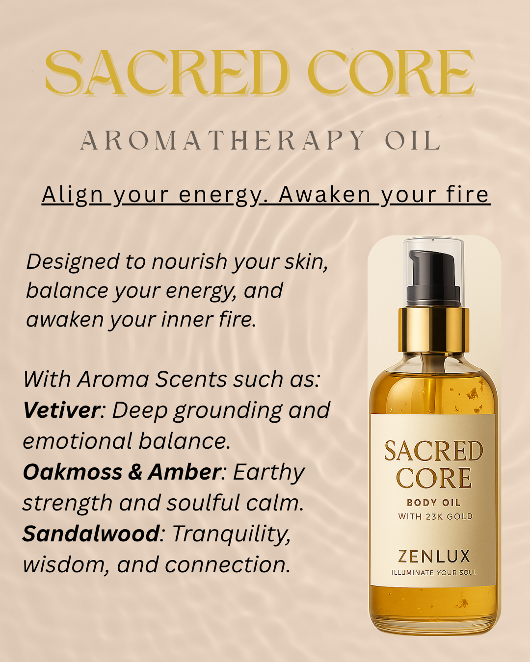 SACRED CORE (Healing Body Oil Attar Elixir)