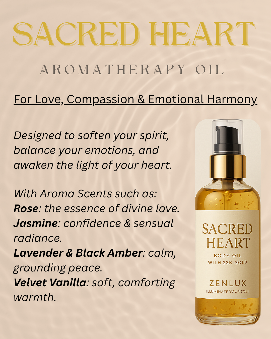 SACRED HEART (Healing Body Oil Attar Elixir)