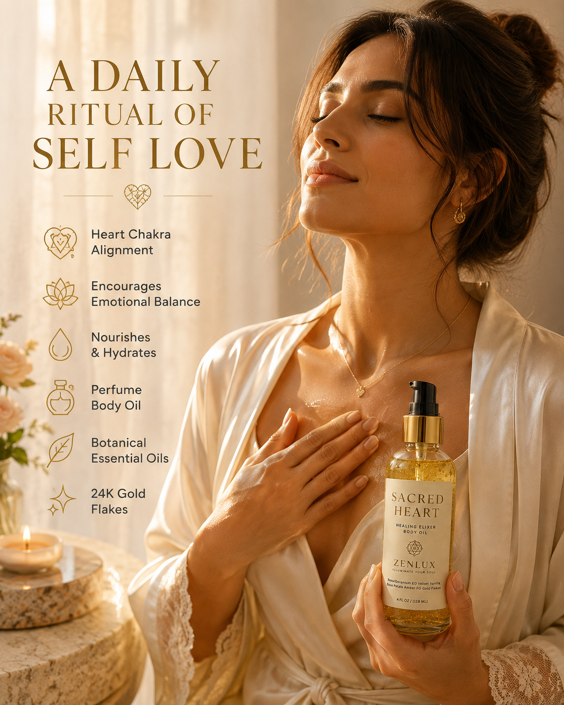 SACRED HEART (Aromatherapy Healing Body Oil)