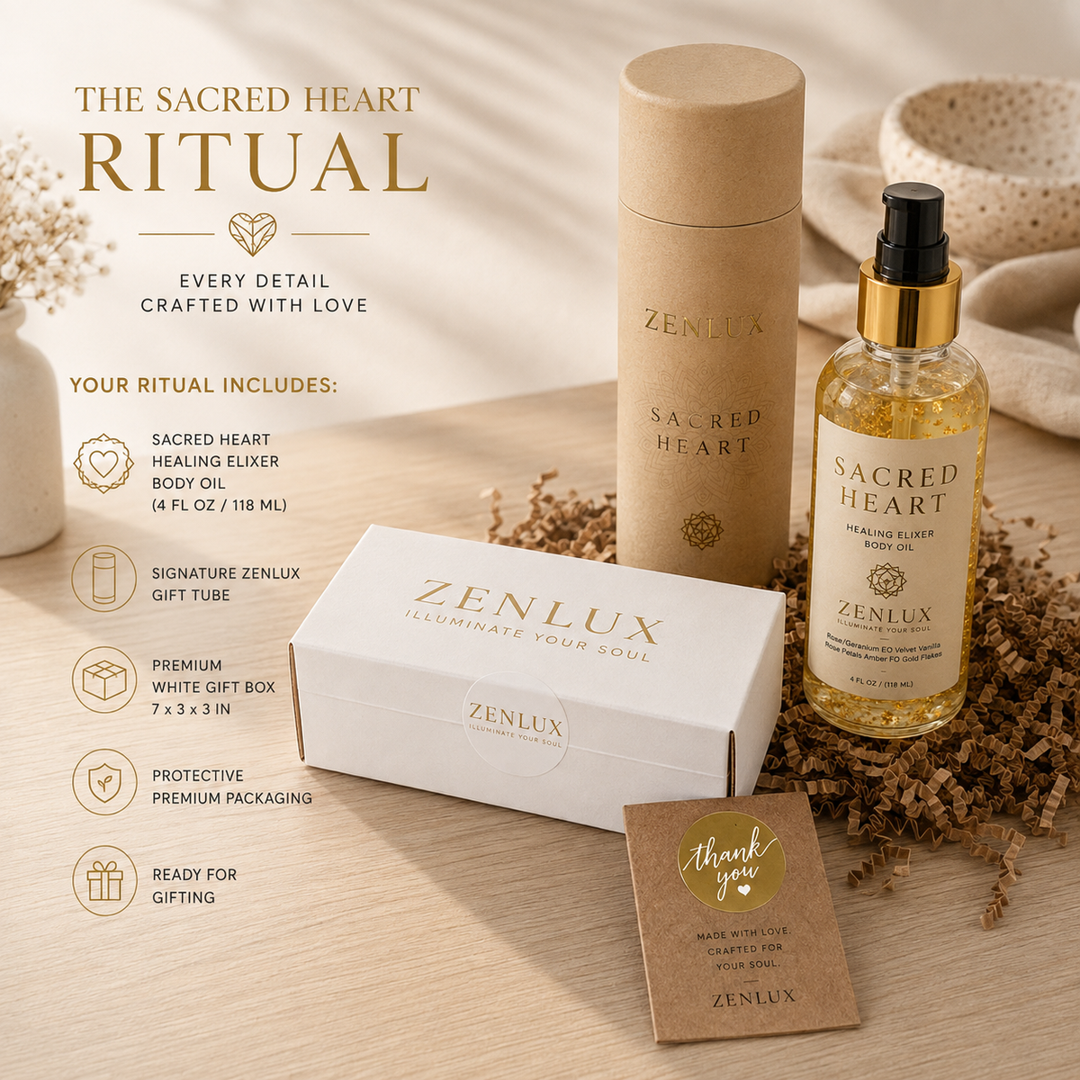 SACRED HEART (Aromatherapy Healing Body Oil)