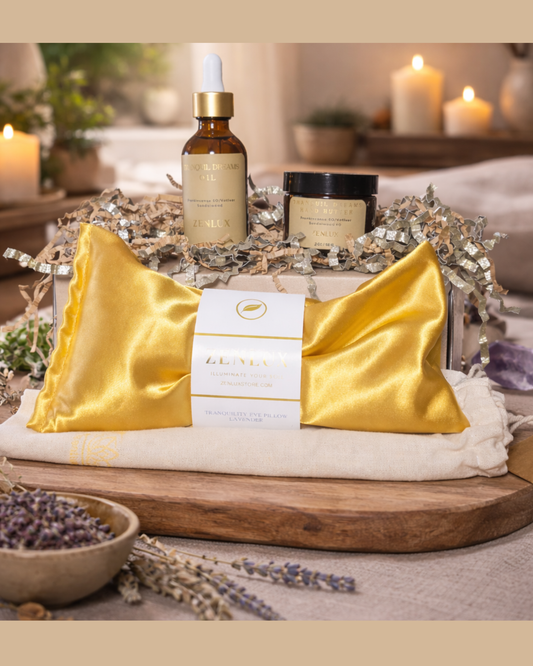 Tranquil Dreams Set (Eye Pillow, Aromatherapy Oil, Hand Cream)