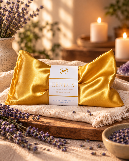 Tranquility Weighted Satin Eye Pillow · Lavender + Flaxseed