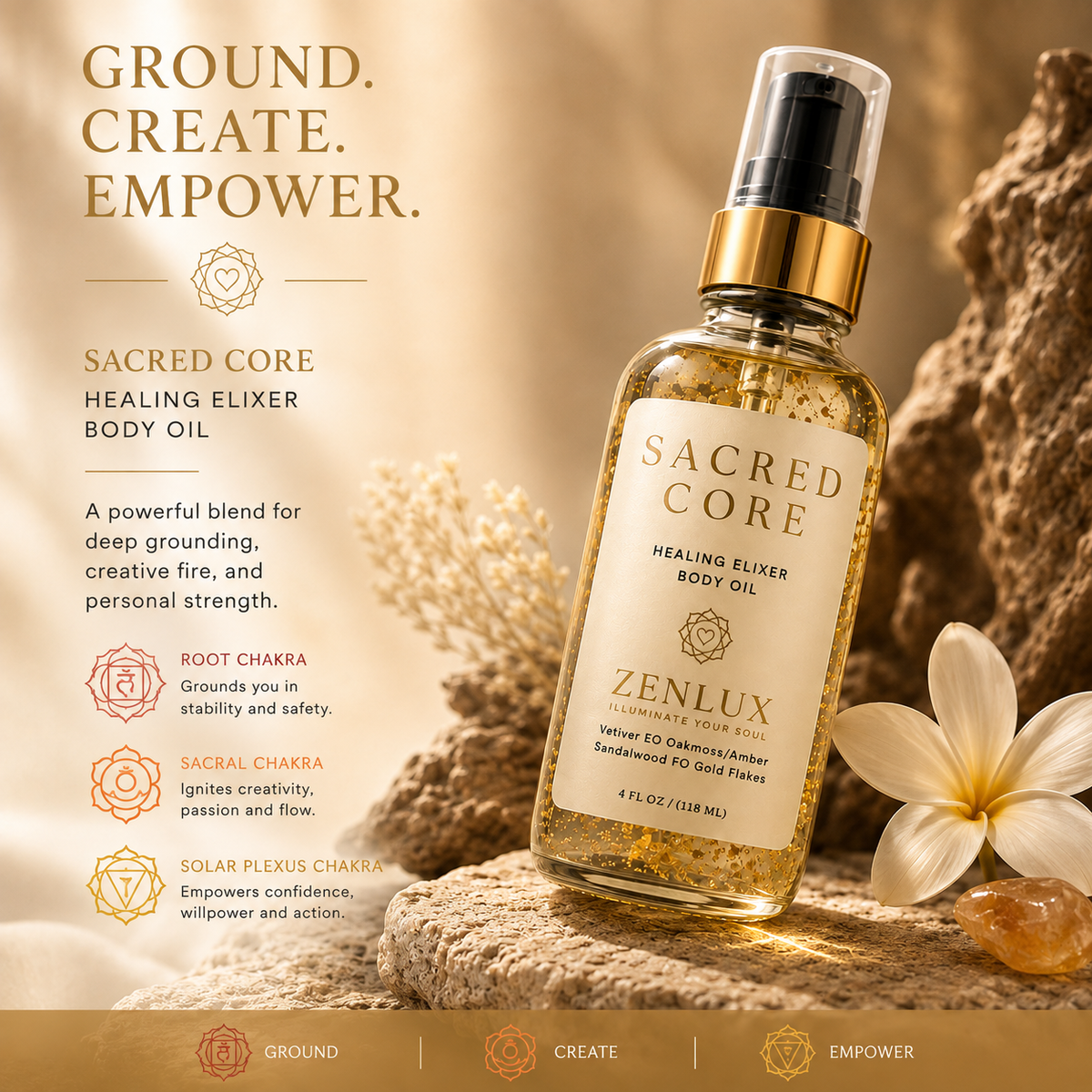 SACRED CORE (Aromatherapy Healing Body Oil)